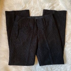 cache wide leg lace cotton pants